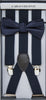 Braces & Bow - Navy